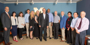 Photo of Coordinating Committee, President, and Provost